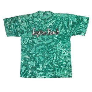 Vintage 90s Daytona Beach USA Tie  Dye All Sport Single Stitch T Shirt Mens XL